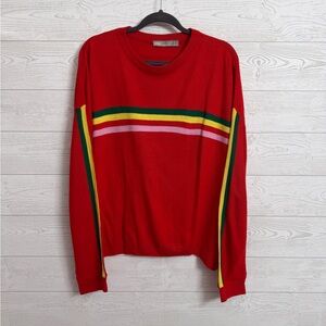 ASOS Women’s Red Rainbow Pullover Sweater. Size 12 (XL)